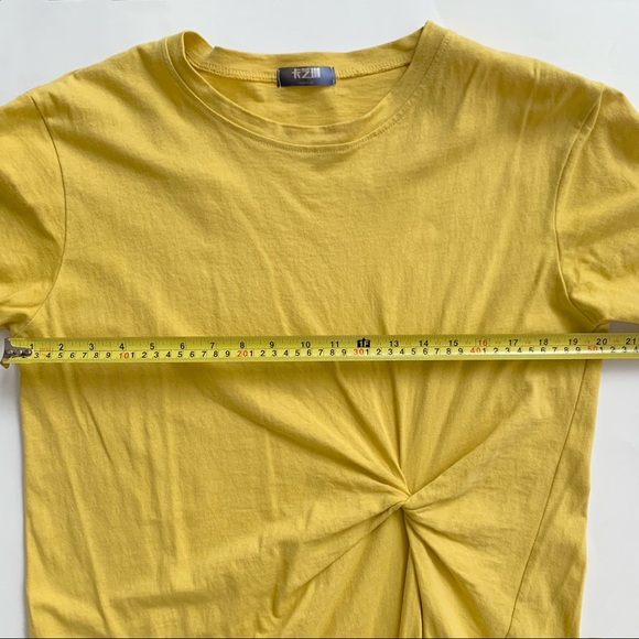 TRENDY | KOREAN STYLE FASHION T-SHIRT KNOTTED DRESS COTTON MIDI OVERSIZED - Picture 3 of 8